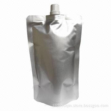 Standing spout reusable top aluminum foil vacuum-sealed bags